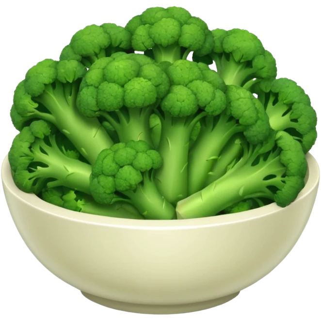 Bowl of broccoli  emoji