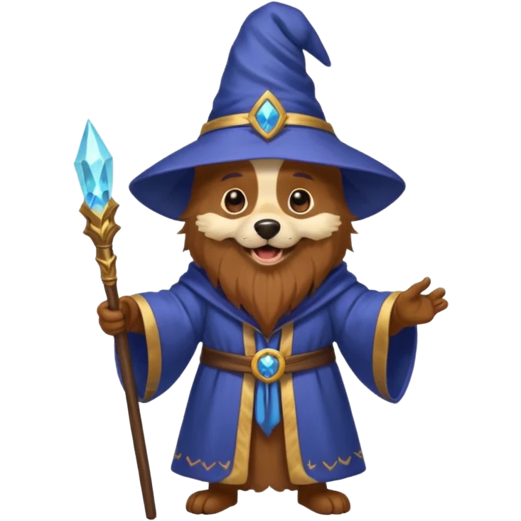 Dog wizard emoji