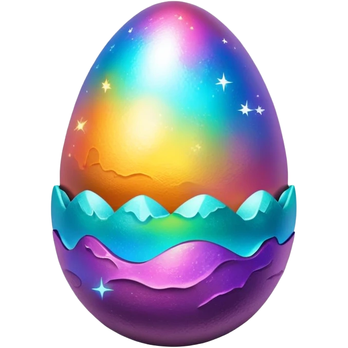 magical poop easter cosmic egg landscape  emoji