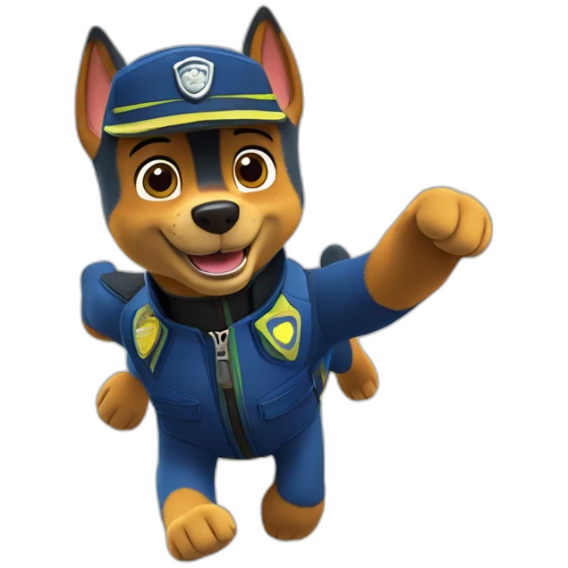 Chase von paw patrol emoji