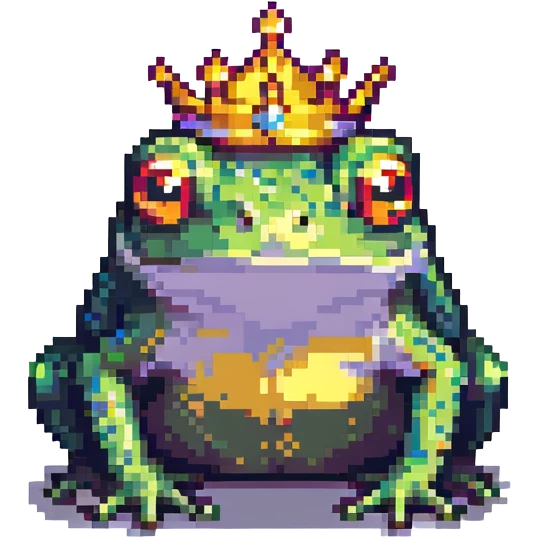 crowned frog emoji