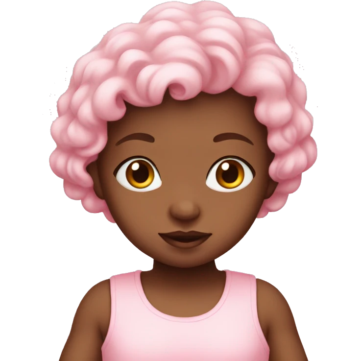 Baby pink girl emoji