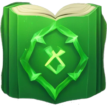 Green rune book emoji
