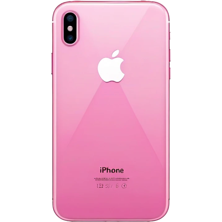 iPhone 15 plus in pink emoji