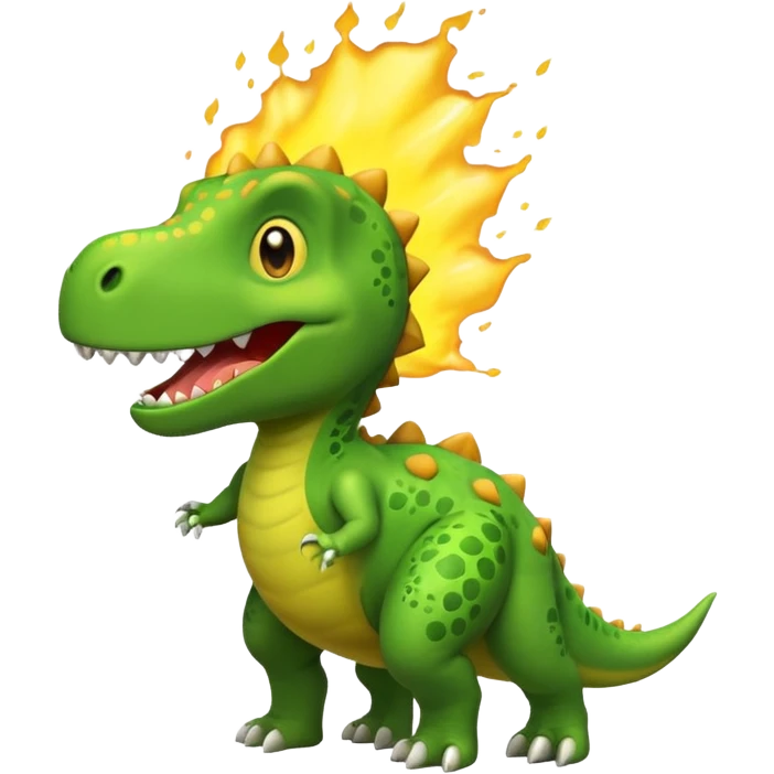 Farting dinosaur emoji