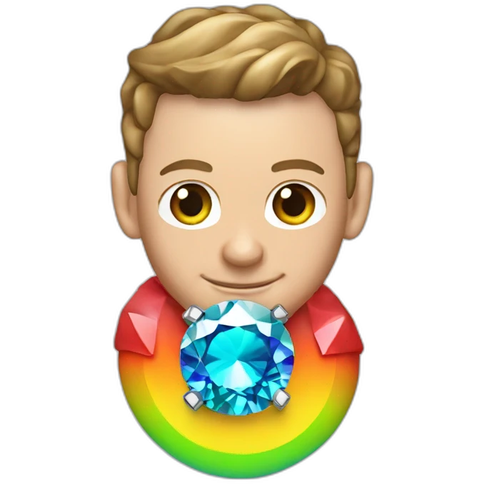Jonathan Toews as rainbow diamond ring emoji