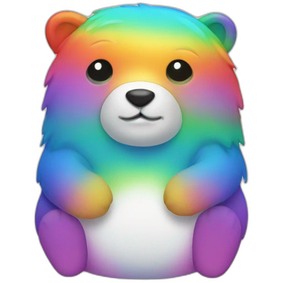 rainbow bear emoji