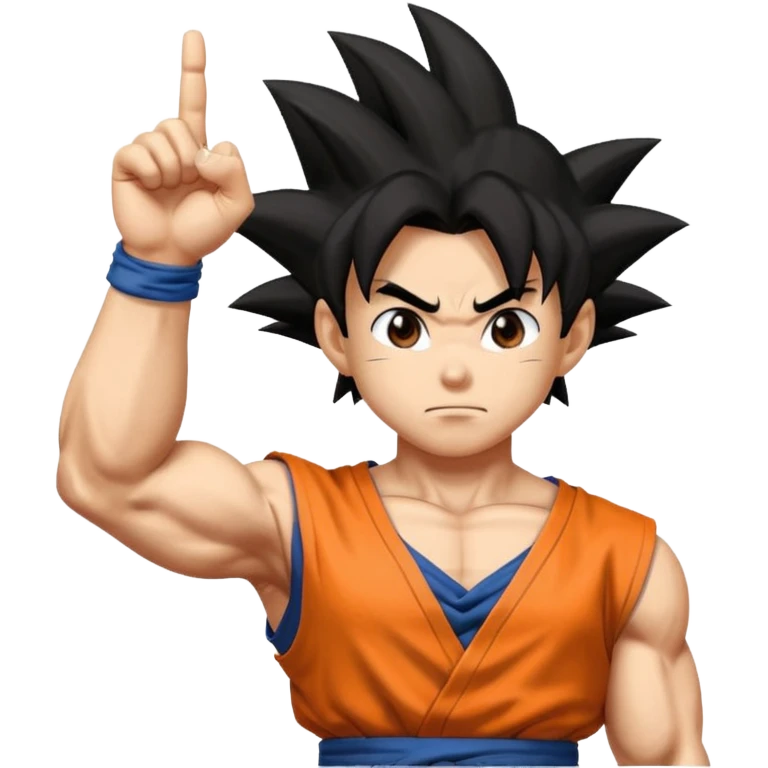 Goku middle finger  emoji
