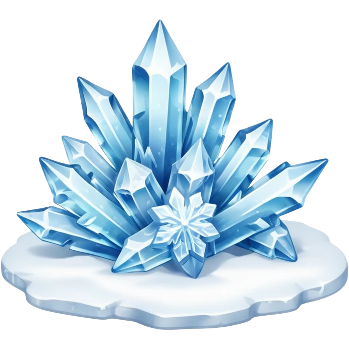  is-krystaller i snø emoji