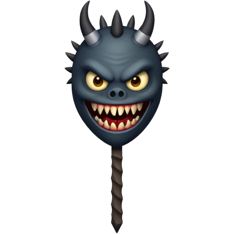 Başı çıtaya benzeyen canavar emoji