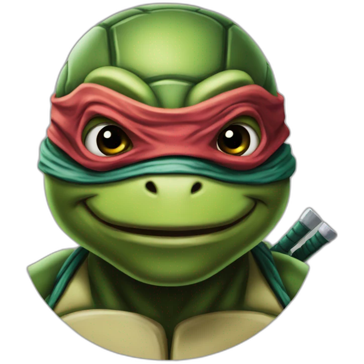 ninja turtle hyper realistic emoji