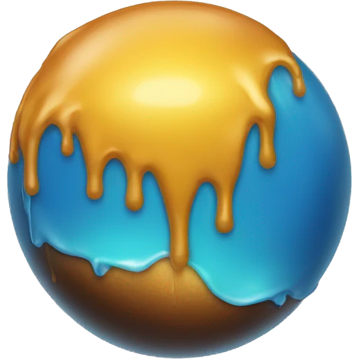 melting sphere emoji