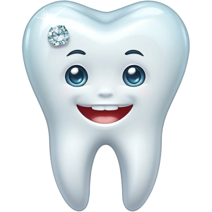 Tooth with diamond emoji
