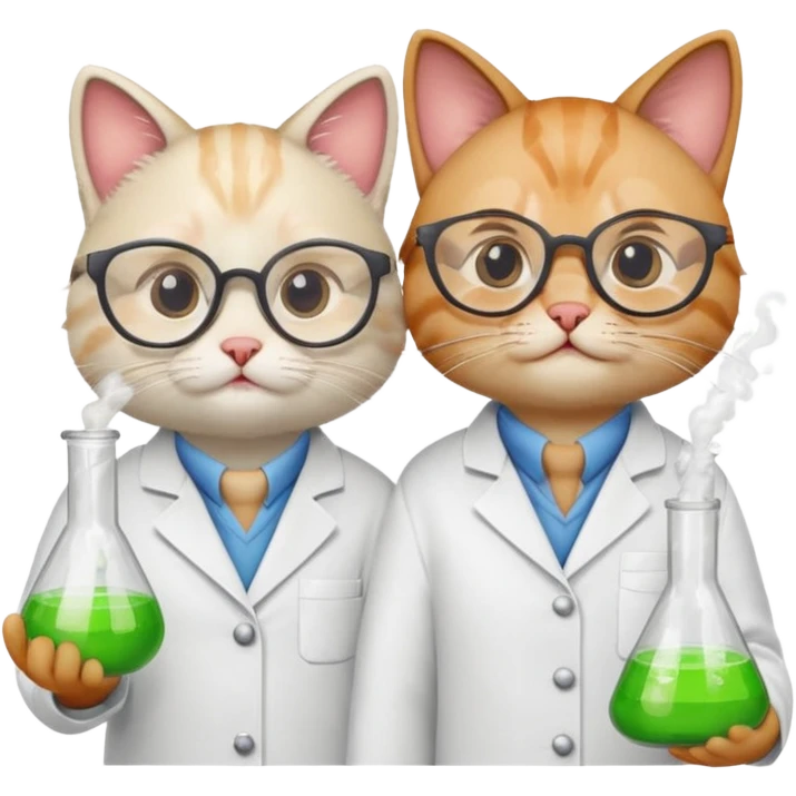 Chemist cats emoji