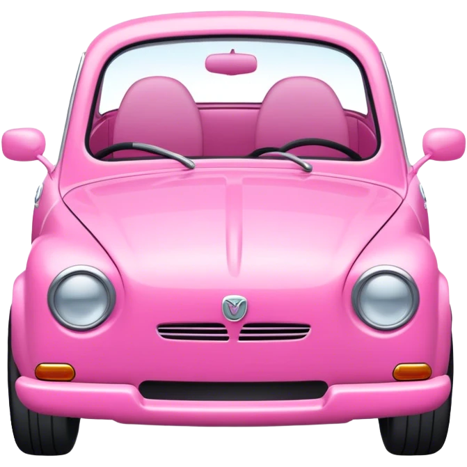 Pink car emoji