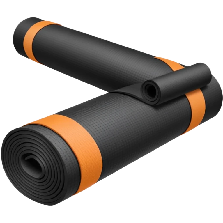 Yoga Mat black emoji
