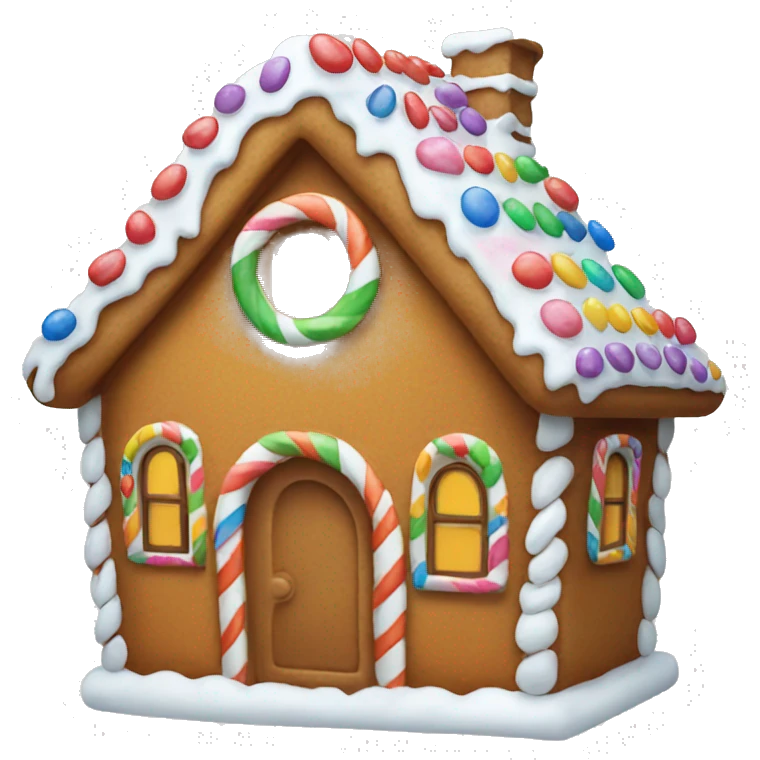 gingerbread house emoji