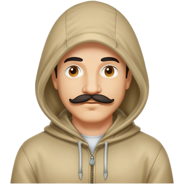 The guy with the moustache in the hood emoji