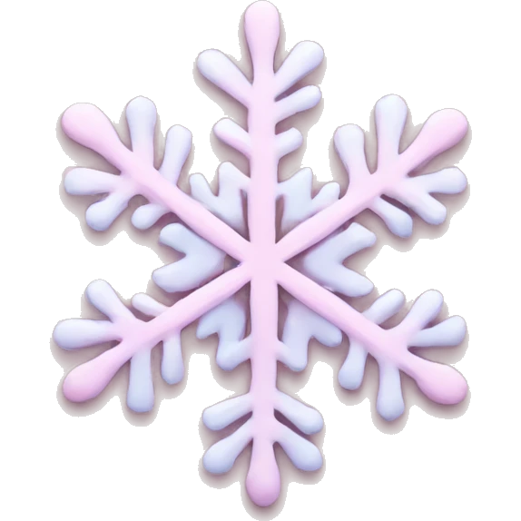 pastel pink snowflake  emoji