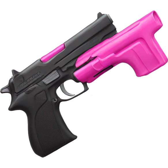 Pink gun emoji