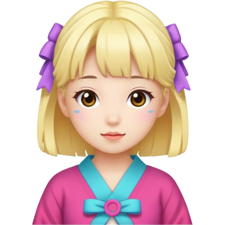 Kawaii girl Japanese full body emoji