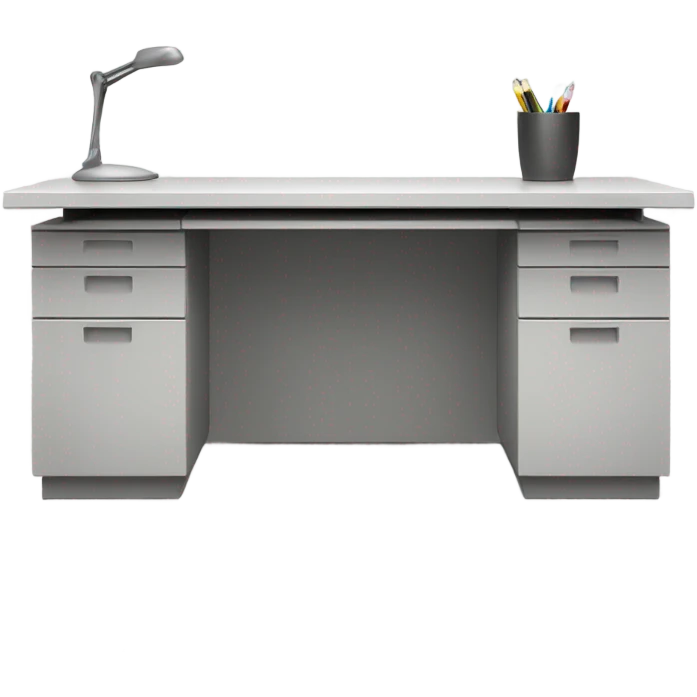 minimalistic-modern-desk-front-view emoji