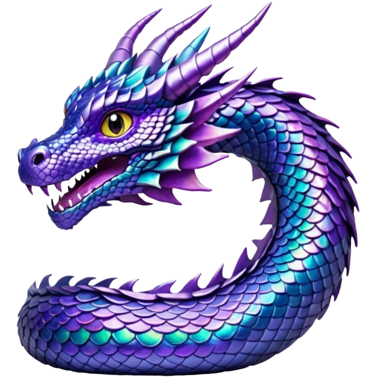 glitter purple dragon emoji