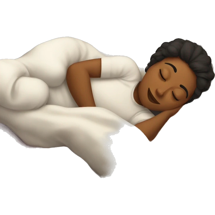 Sleeping in bed with cats emoji