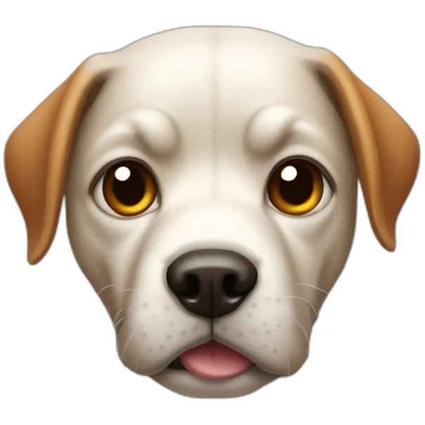 A flea-bitten dog emoji