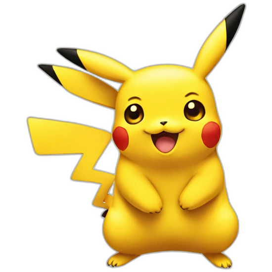 Pikachu smiling emoji