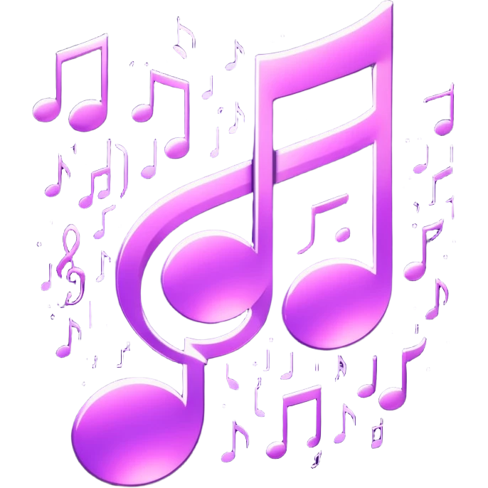 glitter music purple cyberpunk emoji