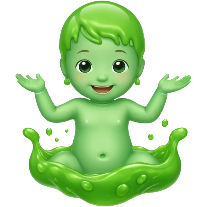 green slime dancing baby emoji
