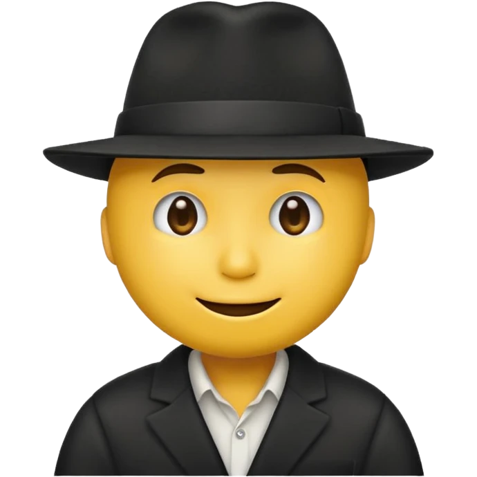 Nodding yellow circle guy emoji tipping a fedora emoji