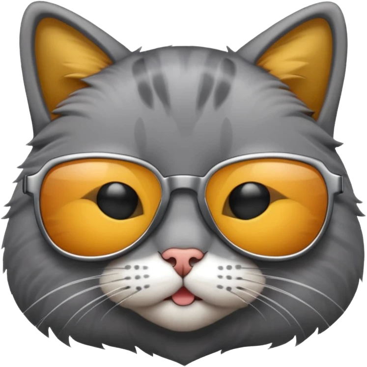 Cat wearing sunglasses emoji