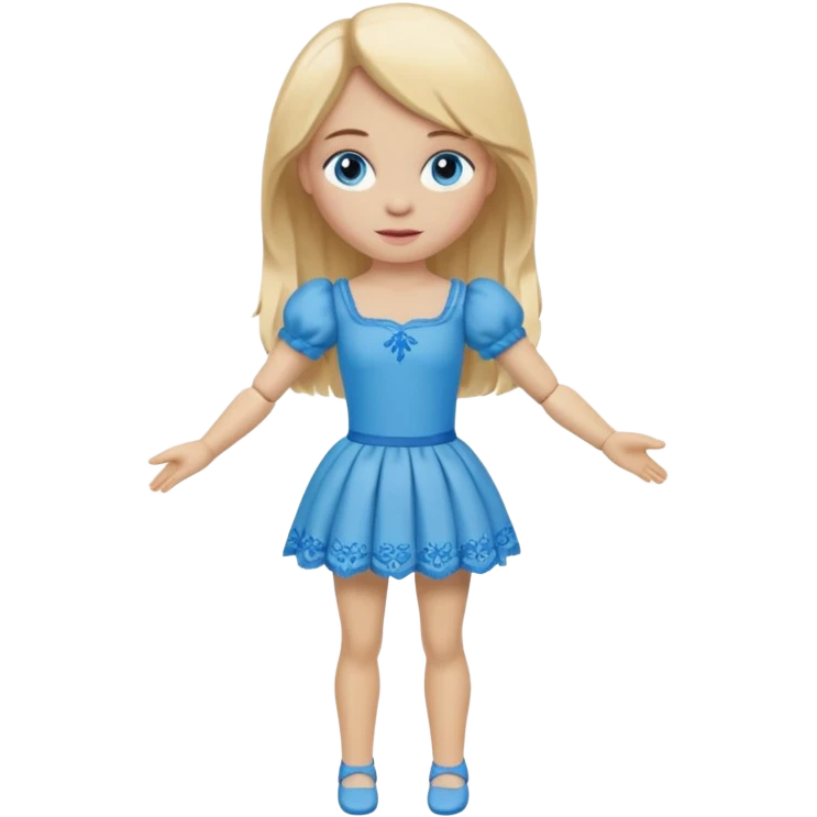 Icon for Puppet Theater: a girl puppet body emoji