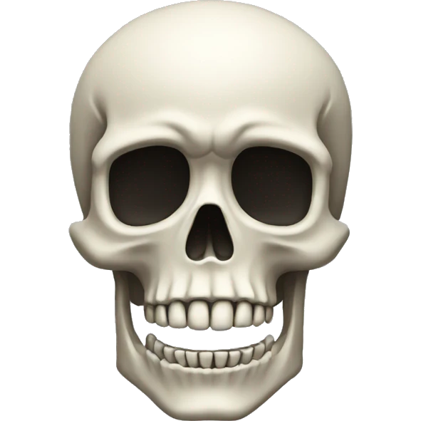 Skeleton head listen music  emoji