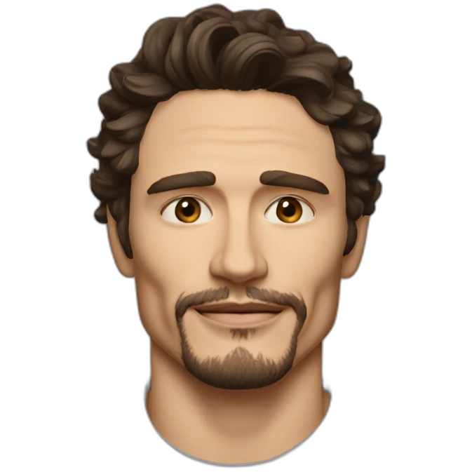 james franco no facial hair emoji