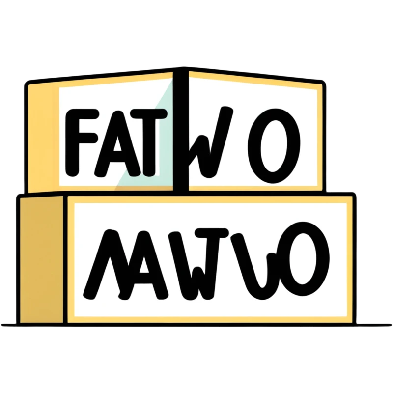 The letters FATWO emoji