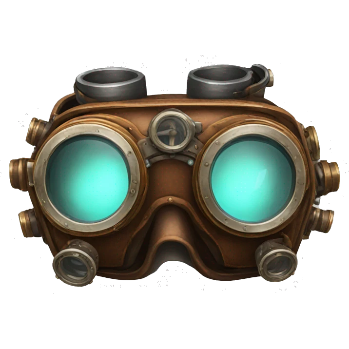 A pair of steampunk goggles emoji
