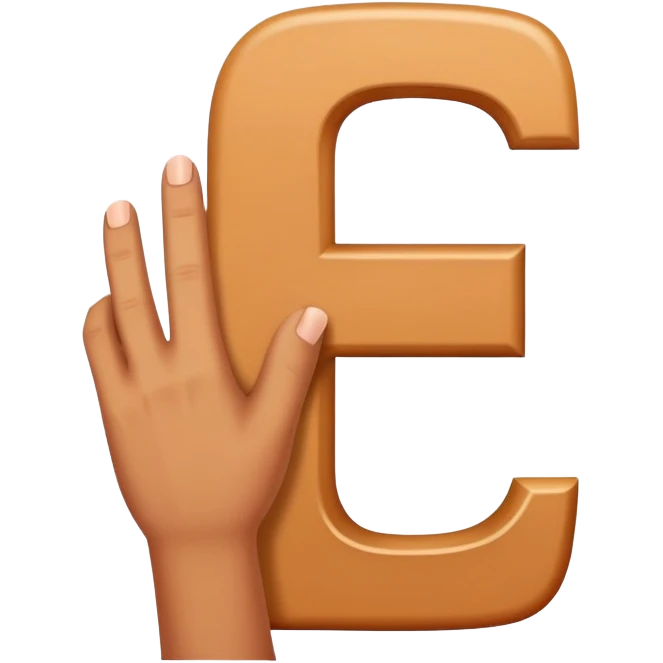 hand making the letter F emoji