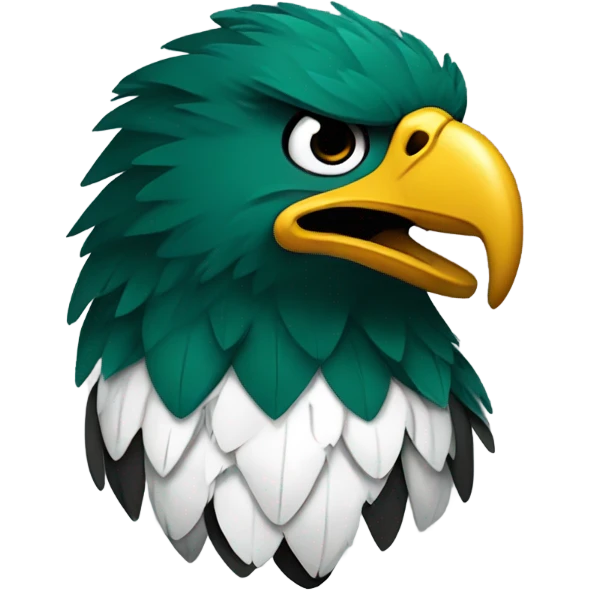 Eagle wearing a BarkelyPhiladelphia Eagles  emoji