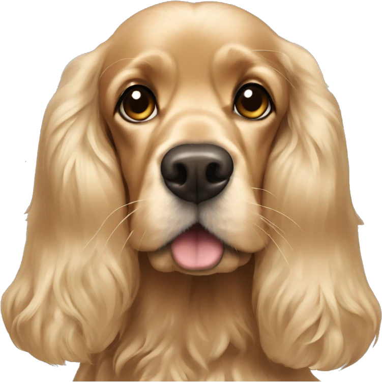 Blonde cocker spaniel  emoji