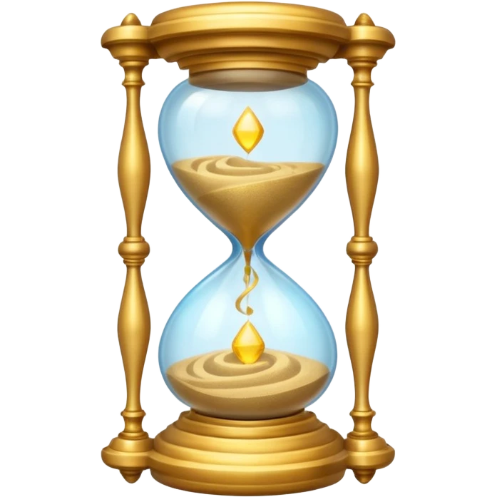 Magical Hourglass for time traveler emoji
