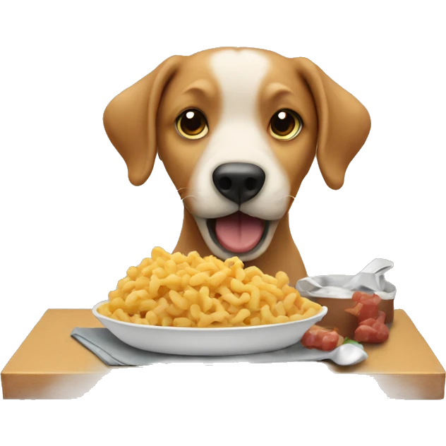 dog eating  emoji