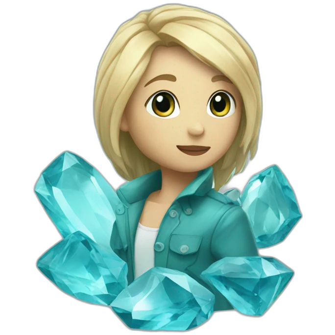 Aquamarine-oshinosko emoji