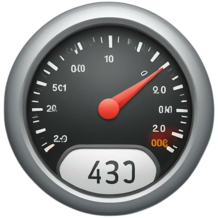 a speedometer emoji