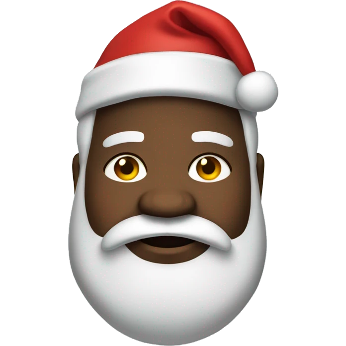 fat fat fat black santa emoji