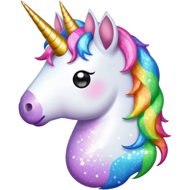 Pooping unicorn emoji