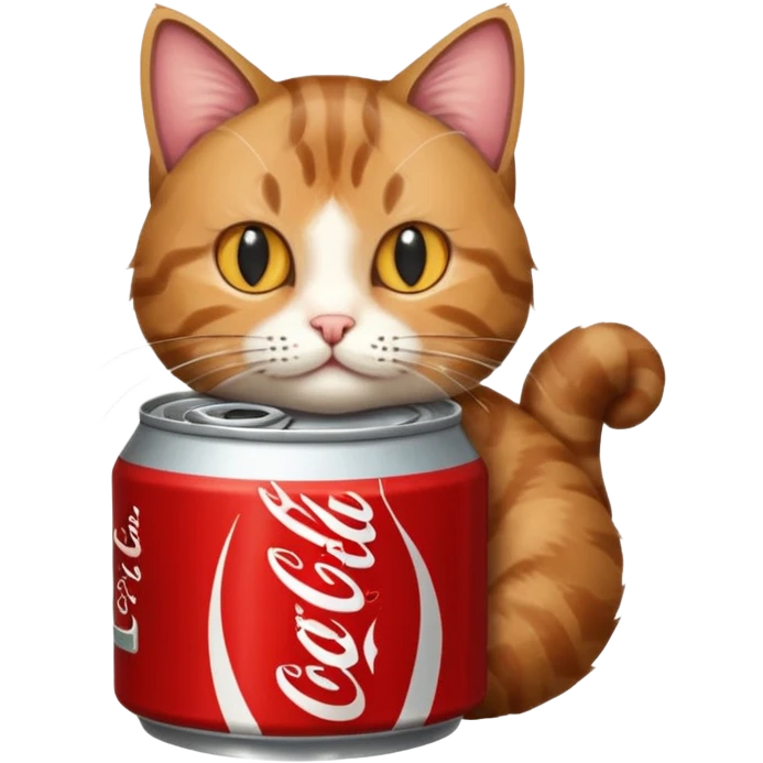 cat in a coke can emoji