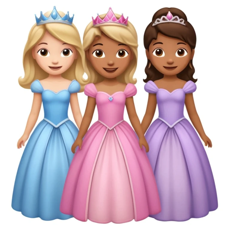 girls in a princess dress emoji